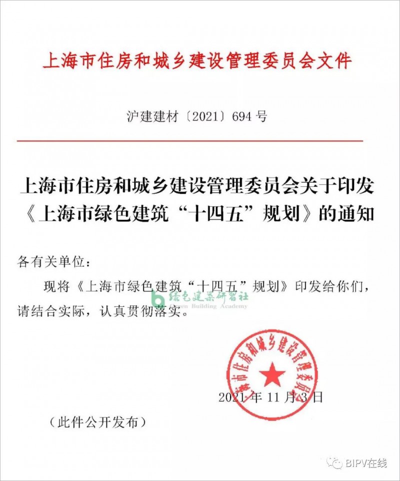 推進新建建筑安裝光伏，超低能耗建筑不少于500萬平！