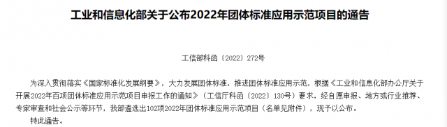 《屋面晶體硅光伏與壓型鋼板構件防火等級試驗方法》入圍2022年工信部百項團標